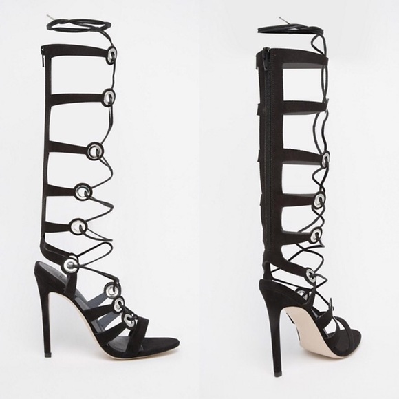 ASOS HEADQUARTER Lace Up Heeled Sandals - Picture 2 of 3